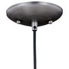 Vaxcel Lighting T0349 Outland 1 Light 10"W Outdoor Pendant - Brushed Pewter