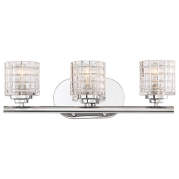 Votive 3 Light Vanity With Clear Glass