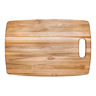 Teakhaus - Cutting Board - Square Butcher Block with Hand Grips (12 x 12 x 2 in.)