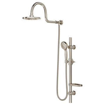 PULSE ShowerSpas Brushed Nickel Aqua Rain Shower System 1019-BN