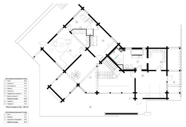 Современный План этажа by de.studio