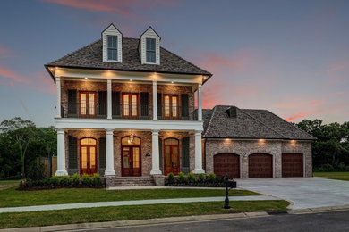 Inspiration for a french country exterior home remodel in New Orleans