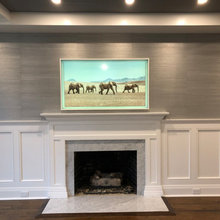 tv over fireplace