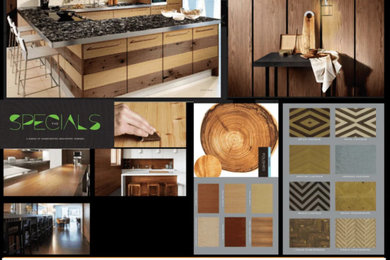 Example of an asian home office design in Other