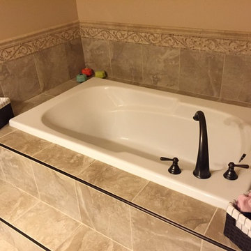Master Bathroom Remodel with Mosaic Backsplash