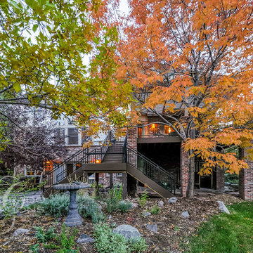 Englewood Pergola Deck with Split Stair Design