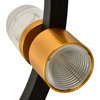 Ellegi 24" ETL Certified Integrated LED Height Adjustable Chandelier, Black