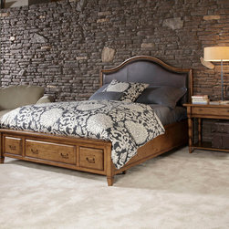 American Drew 114-335 Americana Home Storage Platform Footboard 5/0 - Platform Beds