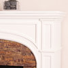 Enderly Electric Fireplace With Faux Stone, White