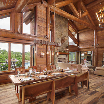 Modern Day Log Cabin - The Bowling Green Residence - Dining Room