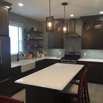 Modern Red Kitchen