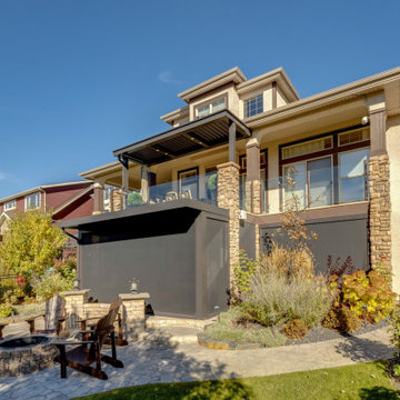 South Calgary Upper and Lower Deck StruXure Pergola Screen Room
