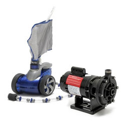Polaris 3900 Sport Pressure Side Automatic Pool Cleaner and PB-4 60 Booster Pump - Pool Chemicals And Cleaning Tools