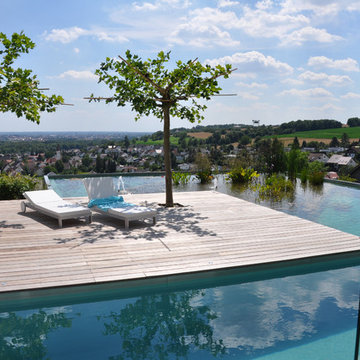 A Rooftop Pool over the Garage-Garten und Landschaftsbau Schellheimer