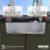 Karran Undermount Quartz Composite 33" Single Bowl Kitchen Sink, White