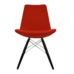 Eiffel MW Dining Chair in Red Wool - Dining Chairs