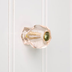 DEPRESSION PINK GLASS CABINET KNOB - Cabinet And Drawer Knobs