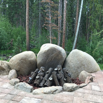 Artistic Metal Logs - Fire Pit Ideas