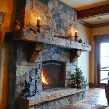 Gorgeous Fireplace Mantels with Wooden Corbels