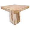 Square Monkey Pod Dining Table