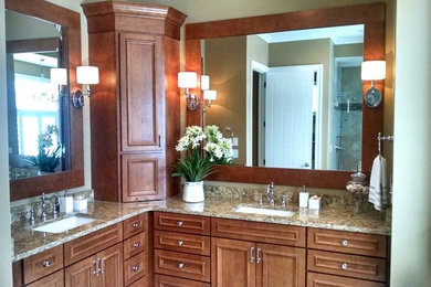 Inspiration for a coastal bathroom remodel in Other