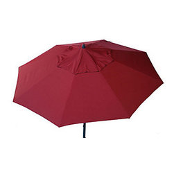 Christy Sports 7.5' Push Tilt Market Umbrella Red - Outdoor Umbrellas