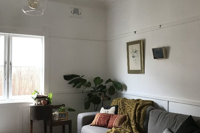 Mountain style dining room photo in Denver