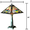 CUTHBERT Tiffany-Style Mission Stained Glass Table Lamp, 24"