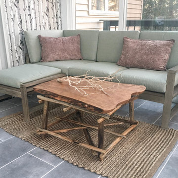 Porch Addition With Tropical & Natural Elements