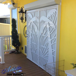 Sandy Beaches - Wrought Iron Security French Doors - Front Doors