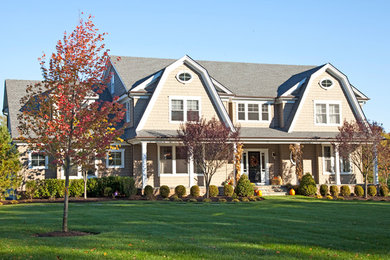 Example of an exterior home design in New York