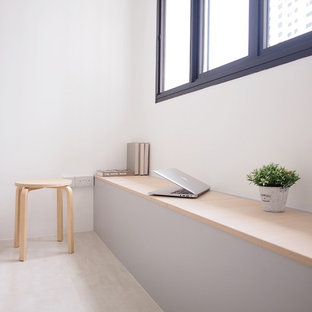 シンガポールの北欧スタイルのおしゃれなホームジムの写真