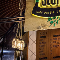 &Uuml;&ccedil;l&uuml; Kavanoz Sarkıt - Pendant Lighting