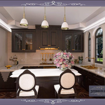 Offenes Raumkonzept im eleganten klassischen Stil