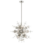 Livex Lighting - Livex Lighting 40074-05 Circulo - 24" Six Light Chandelier - Cast a luxurious glow over your room with this polCirculo 24" Six Ligh Polished Chrome Chro *UL Approved: YES Energy Star Qualified: n/a ADA Certified: n/a  *Number of Lights: Lamp: 6-*Wattage:60w Medium Base bulb(s) *Bulb Included:No *Bulb Type:Medium Base *Finish Type:Polished Chrome
