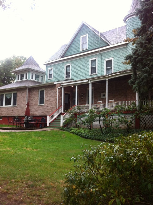 Exterior Paint Color for Victorian w Pink Brick Base