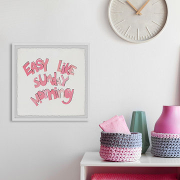 "Easy like Sunday Morning III" Framed Painting Print
