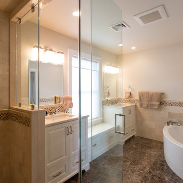 Lake House project master bath