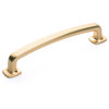 Diversa Brushed Gold Trinity Cabinet Knobs and Drawer Pulls, 5" (128mm) Drawer P
