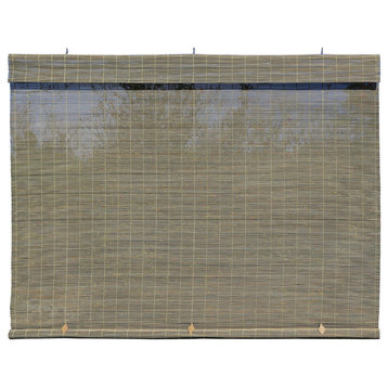 Imperial Matchstick Cord-Free Roll Up Shade, Driftwood, 48"x72"