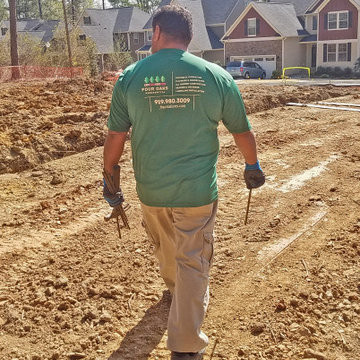 Foreman Checking Footing Excavation