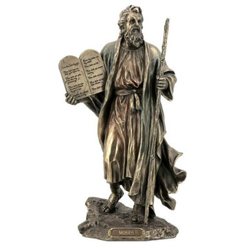 Moses Holding The 10 Commandments Statue Sculpture By Veronese Designs
