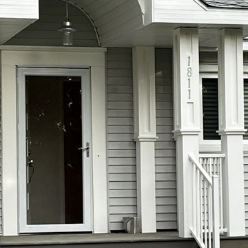 Composite Deck Front Porch and Barrel Cove Entryway