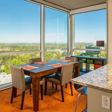 Illusion Red Oak Hardwood Flooring - Dining Room