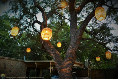 Classic back porch idea in Austin