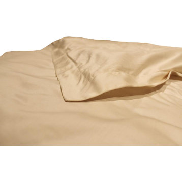 Sleep & Beyond Organic Cotton Duvet Cover, Ivory, King 100"x86"