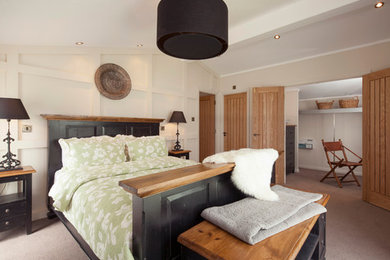 Large modern bedroom in Devon.