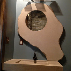 Limestone sinks - Bathroom Vanities And Sink Consoles