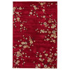 Jaipur Living Cherry Blossom Handmade Floral Red/Gold Area Rug, 2'x3'