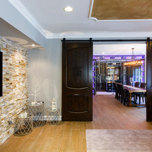 basement entertainment area